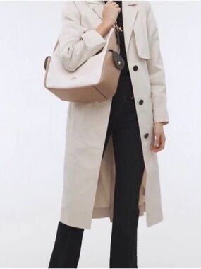 Coach Pennie’ Pebbled Leather Shoulder Bag 3 tone with Taupe GUC